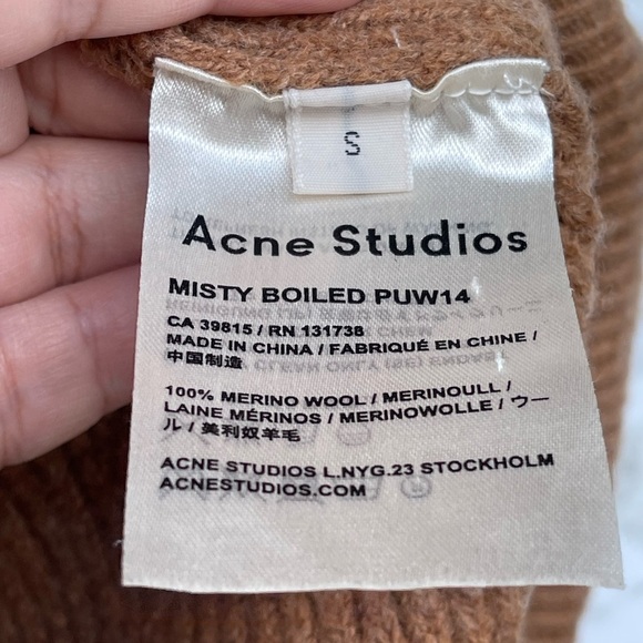Acne Studios MISTY BOILED PUW14 sweater size small boxy fit - Picture 7 of 11